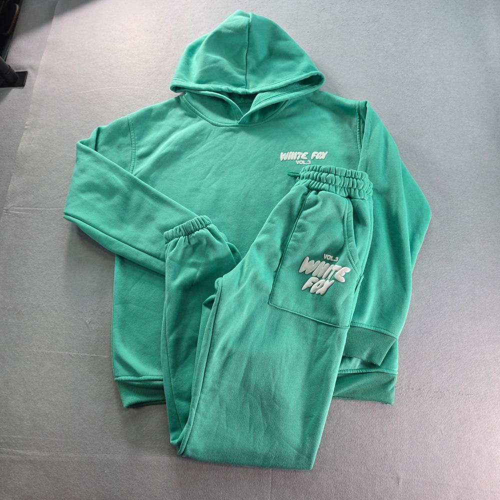 White Fox Vol 3 Emerald Green Hoodie Jogger Set Womens S Matching Athleisure